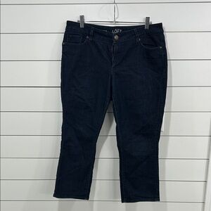 LOFT NWOT Women's Dark Blue Ankle Jeans